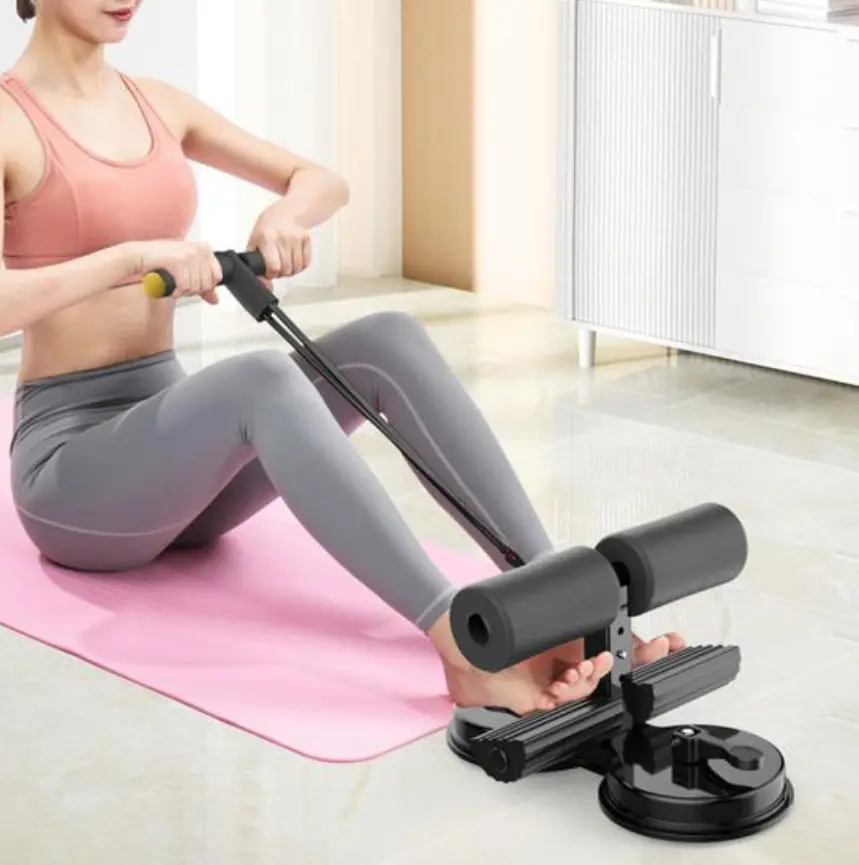 Тяга еспандера сидячи з фіксацією стоп у валиків DK‑03